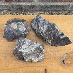 Lot of 3 Thomsonite Mineral Delaware Mine, Keweenaw County, Michigan 280g Estate